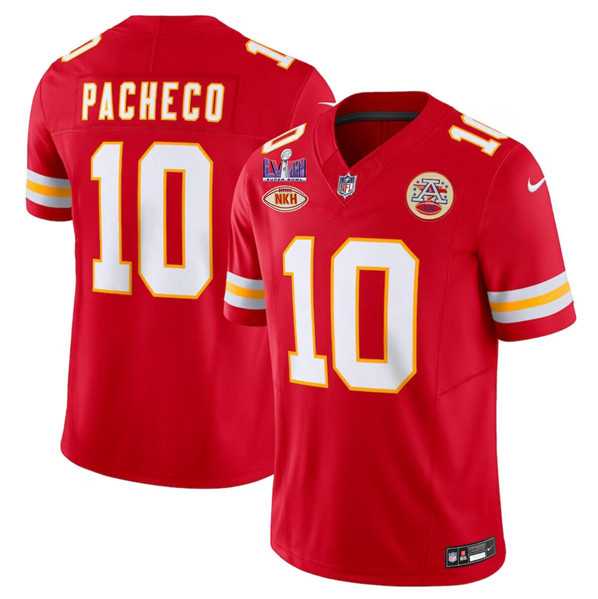 Men's Kansas City Chiefs #10 Isiah Pacheco Red 2024 F.U.S.E. Super Bowl LVIII Patch With NKH Patch Vapor Untouchable Limited Jersey Dzhi,We sell and wholesale Men's Kansas City Chiefs #10 Isiah Pacheco Red 2024 F.U.S.E. Super Bowl LVIII Patch With NKH Patch Vapor Untouchable Limited Jersey Dzhi on line form chian!